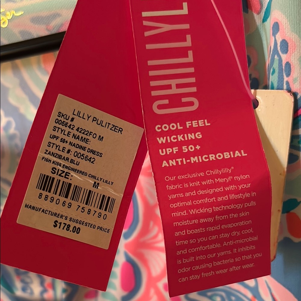 Lilly Pulitzer Blue and Pink Paisley Dress - Picture 4 of 6